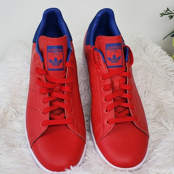 Adidas originals Stan Smith Woven men's trainers shoes sneakers Red Size 13 - Picture 4 of 13